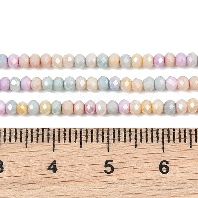 Electroplate Rondelle Glass Beads Strands GL-T021-2x2.5mm-17-25-1
