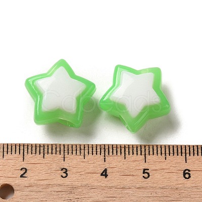Imitation Jelly Transparent Acrylic Beads LS-SACR-R741-03C-1