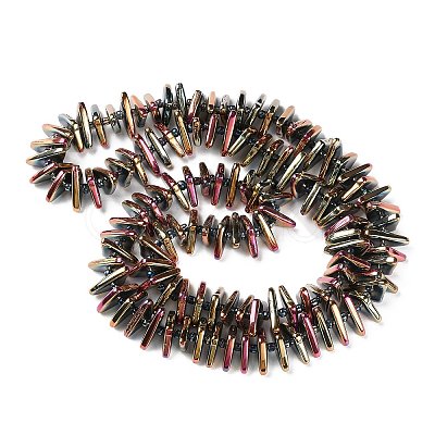 Electroplate Glass Beads Strands GLAA-K061-04A-FB01-1