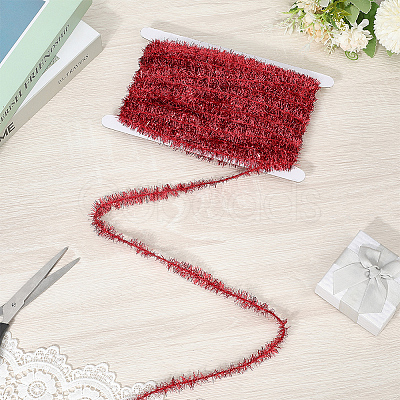 25 Yards Polyester Filigree Sparkle Tinsel Hanging Garland DIY-CY0001-97A-1