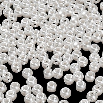 Acrylic Imitation Pearl Beads OACR-P032-10A-01-1