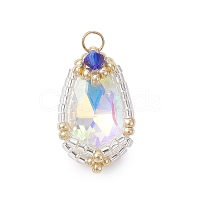Glass Pendants PALLOY-MZ00961-04-1