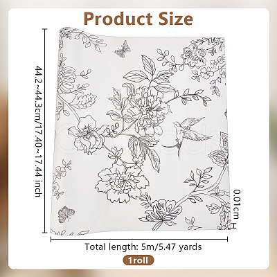 PVC Waterproof Wall Stickers STIC-WH0004-50A-1