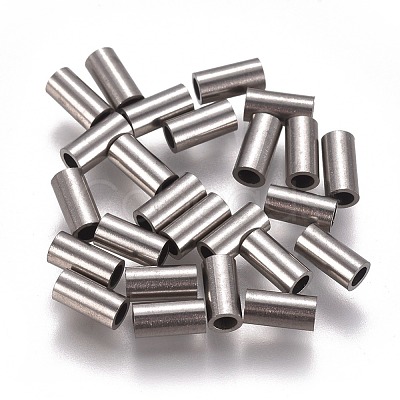 Non-Tarnish 304 Stainless Steel Tube Beads STAS-F224-01P-B-1