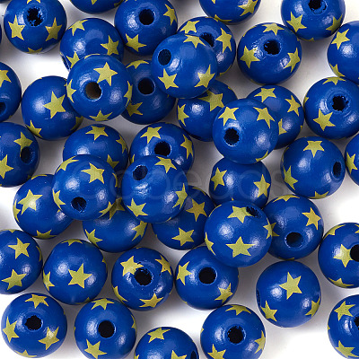 Natural Wooden Beads WOOD-TAC0010-04A-1