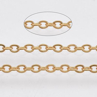 Ion Plating(IP) 304 Stainless Steel Cable Chains CHS-R002-0.5mm-G-1