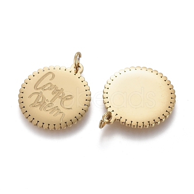 Ion Plating(IP) 304 Stainless Steel Pendants STAS-I164-009G-1