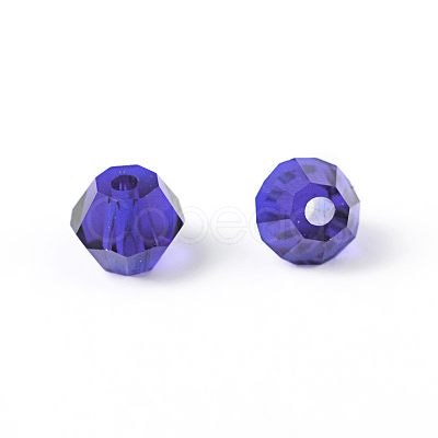 Faceted Bicone Imitation Crystallized Crystal Glass Beads X-G22QS072-1