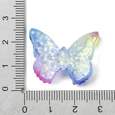 Spray Painted Resin Decoden Cabochons RESI-C045-07A-1