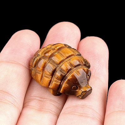 Natural Tiger Eye Carved Pangolin Figurines PW-WGB5516-09-1