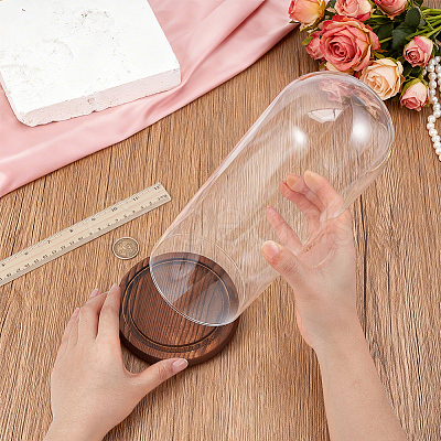 Arch Glass Dome Cover AJEW-WH0596-866E-01-1