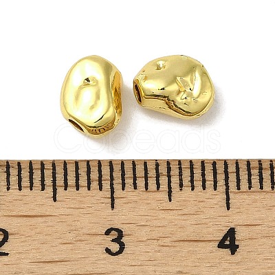 Rack Plating Alloy Beads PALLOY-P296-02G-1