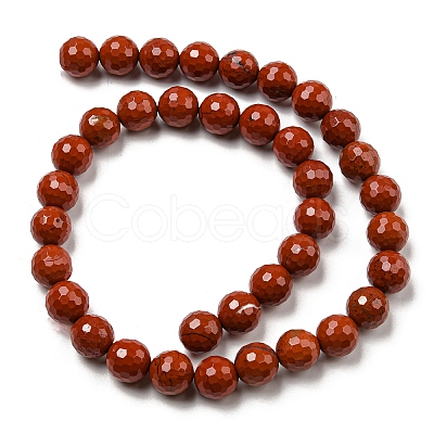 Natural Red Jasper Beads Strands G-E571-43B-1