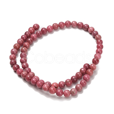 Natural Rhodonite Beads Strands G-F820-K06-6mm-1
