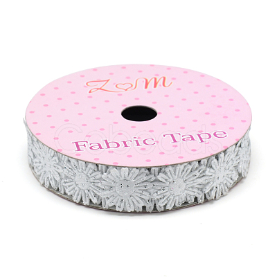 Glitter Powder Polyester Ribbons X-SRIB-S048-04G-1