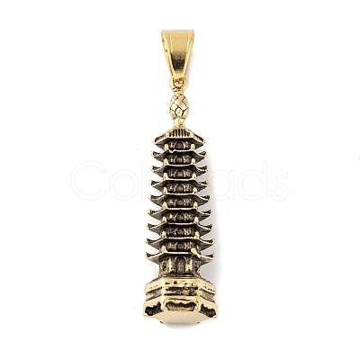 304 Stainless Steel Big Pendants STAS-K283-29AG-1