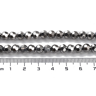 Electroplate Glass Bead Strands LS-EGLA-R042-6mm-06-1