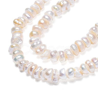 Natural Cultured Freshwater Pearl Beads Strands PEAR-N015-04C-1