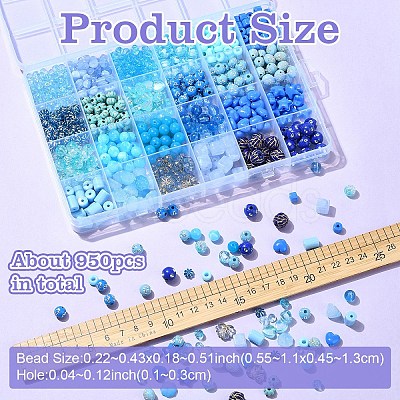 Ocean Theme DIY Acrylic Beads Jewelry Making Kit DIY-YW0010-05-1
