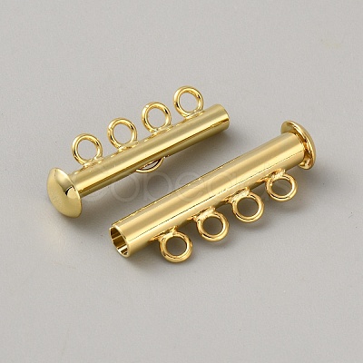 Brass Slide Lock Clasps KK-WH20007-22B-1