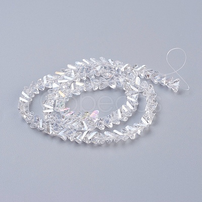 Electroplate Glass Beads Strands X-EGLA-J146-6mm-AB01-1