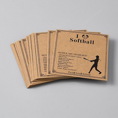 Kraft Paper Bracelet Display Cards CDIS-WH0045-001-1