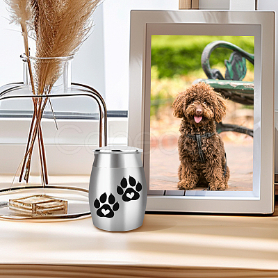1Pc Column Mini Stainless Steel Urn for Human Pet Ashes AJEW-AR0001-84H-1