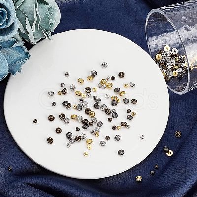 Fingerinspire 160Pcs 8 Style Mini Alloy Metal Buttons FIND-FG0001-36-1