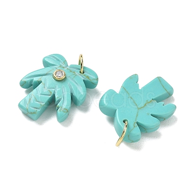 Synthetic Turquoise Carved Pendants GG-CBA67BD-02G-D-1