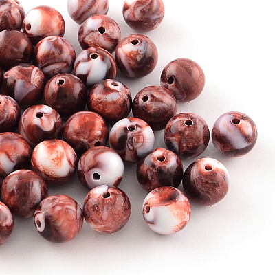 Opaque Acrylic Beads SACR-R853-8mm-211-1