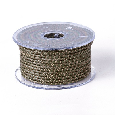 Braided Cowhide Cord WL-I004-6mm-05-1
