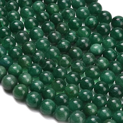 Natural Fuchsite Beads Strands G-L661-B01-8mm-B-1
