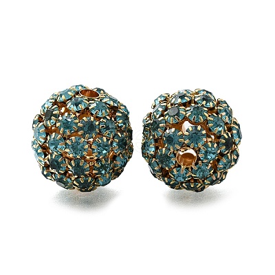 Brass Rhinestone Beads KK-D295-07G-01-1