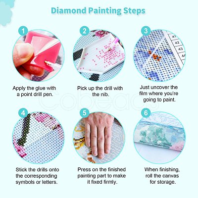 5D DIY Diamond Painting Family Theme Canvas Kits DIY-C004-64-1