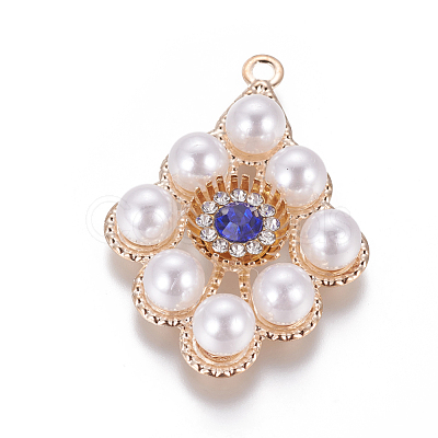 Plastic Imitation Pearl Beads Pendants IFIN-F156-10LG-1