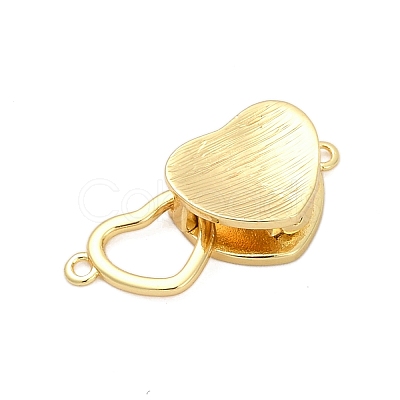 Brass Interlocking Clasps KK-U059-04G-1