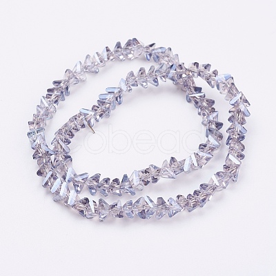 Electroplate Glass Beads Strands EGLA-J146-6mm-PL03-1