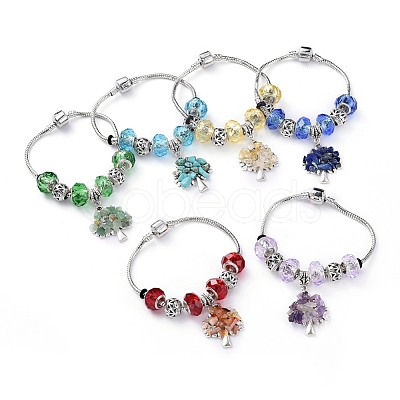 Brass European Style Bracelets BJEW-JB04981-1
