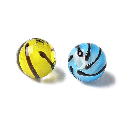 Handmade Transparent Lampwork Beads BLOW-D300-08A-1