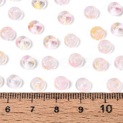 Baking Paint Transparent Glass Beads DGLA-T004-07J-1