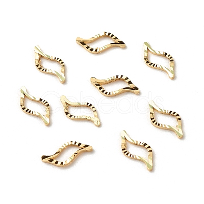 Brass Linking Rings KK-F831-012G-RS-1