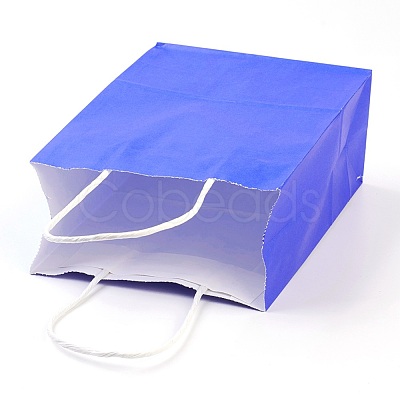 Pure Color Kraft Paper Bags AJEW-G020-A-04-1