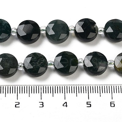 Natural Moss Agate Beads Strands G-NH0010-C01-01-1