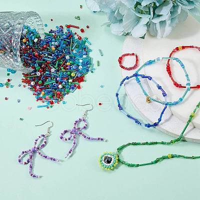 100G Glass Seed Beads SEED-SZ0001-027C-1