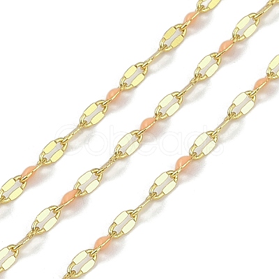 Rack Plating Brass Dapped Chains AJEW-Q153-02G-15-1
