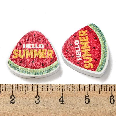 Printed Wood Beads WOOD-G022-22B-1