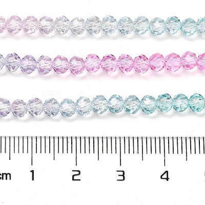 Transparent Painted Glass Beads Strands DGLA-A034-T3mm-A10-1