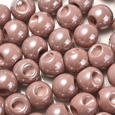 Opaque Acrylic Beads OACR-G012-01K-1