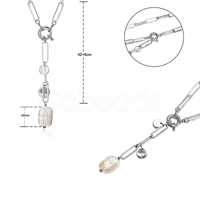 Lariat Necklaces NJEW-PH01399-02-1