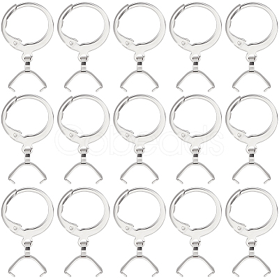 Beebeecraft 50Pcs 304 Stainless Steel Leverback Earring Finding STAS-BBC0002-50P-1